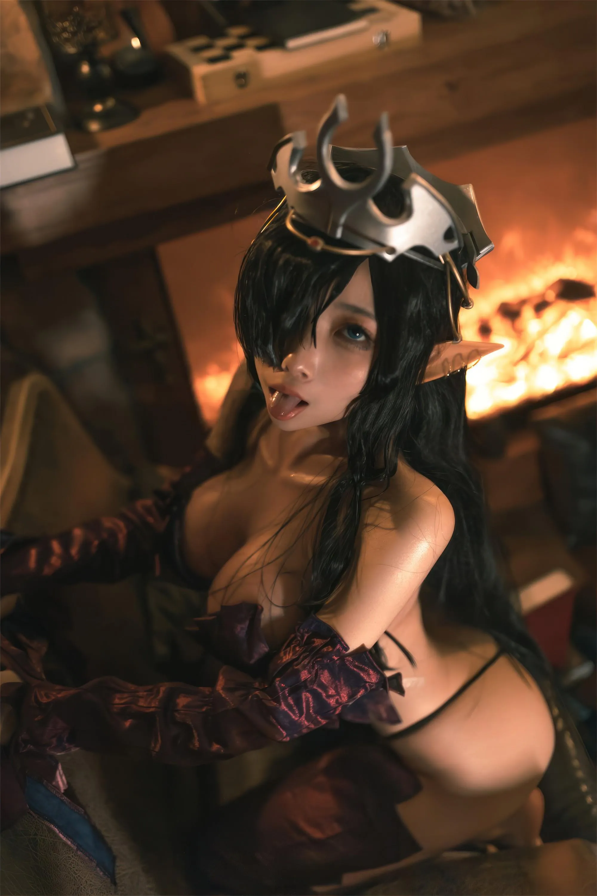 杏仁曲奇 – NO.12 黑兽 精灵女王 [60P]插图5